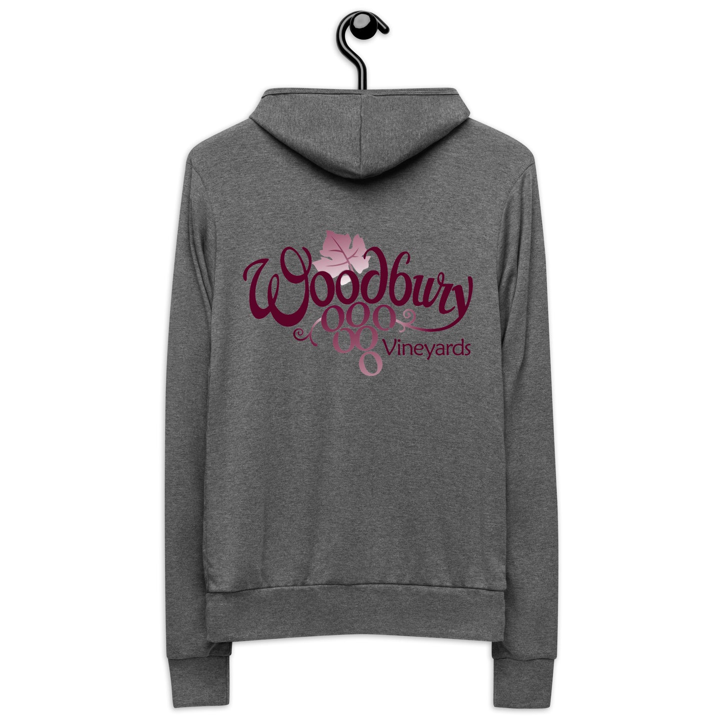 Woodbury Vineyards Unisex Zip-up Hooded Sweatshirt